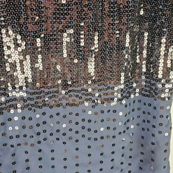 The Limited Navy Sequin Tank Top Small Layered - Picture 3 of 4